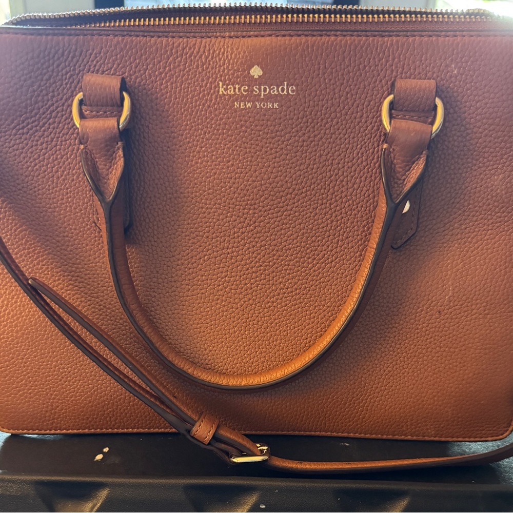 Kate Spade Tan Leather Satchel